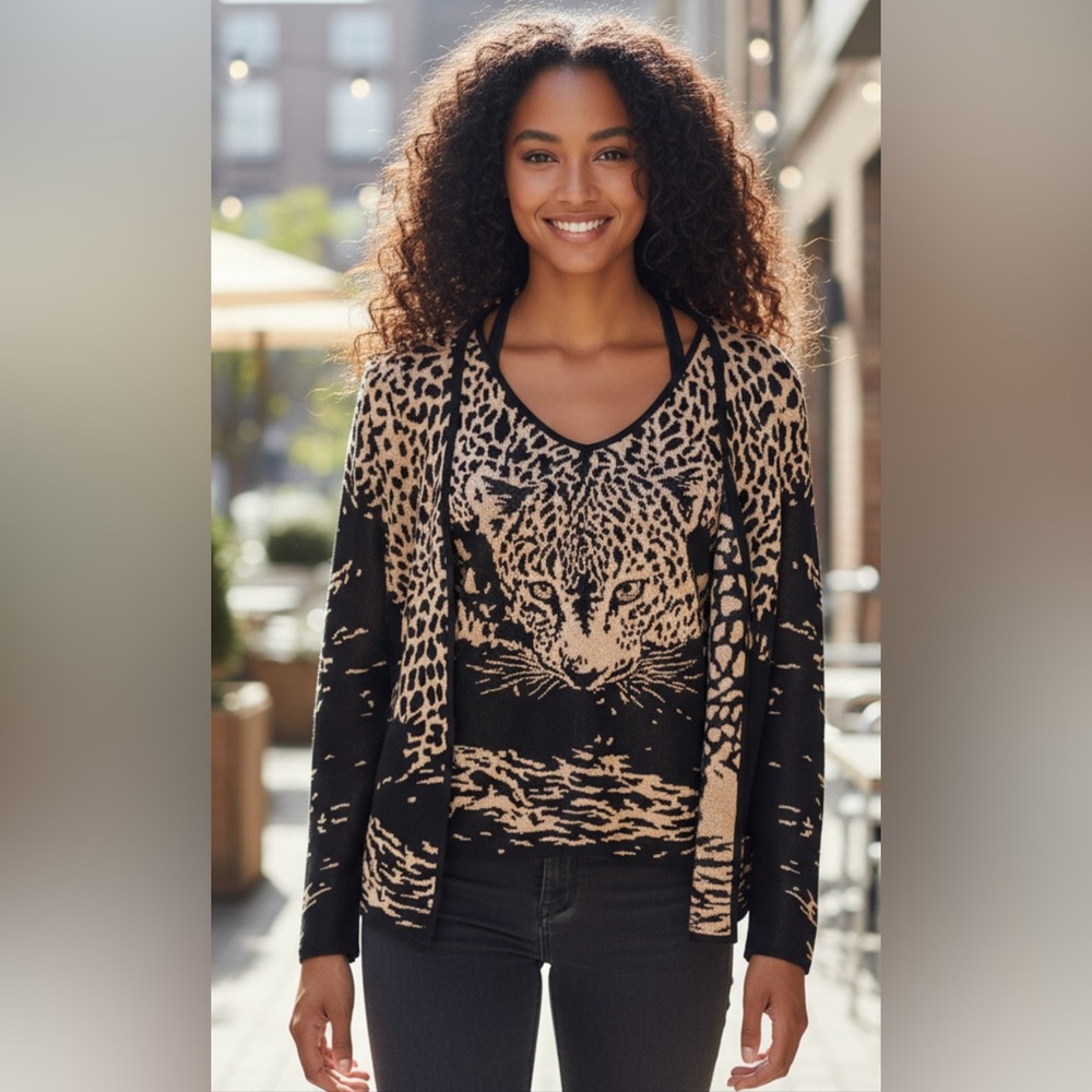 Escada Two Piece Cardigan Set